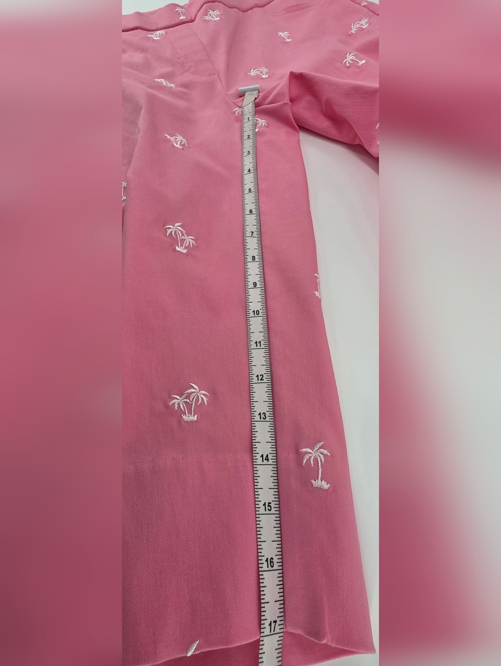 Alfred Dunner Allure Miami Beach Pink Palm Tree Clam Digger Capri Pants Size 6P - Picture 16 of 17